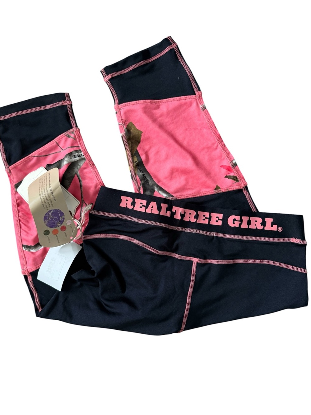 NWT! Realtree Pink Camo Pants Athletic Workout Outdoor Hunting Fishing Gear S - Picture 2 of 5